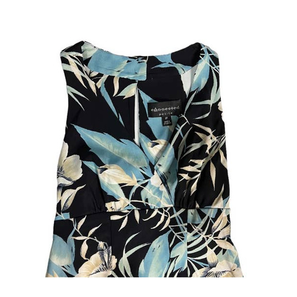 Connected Blue Floral Dress Sz 8P - Picture 5 of 5